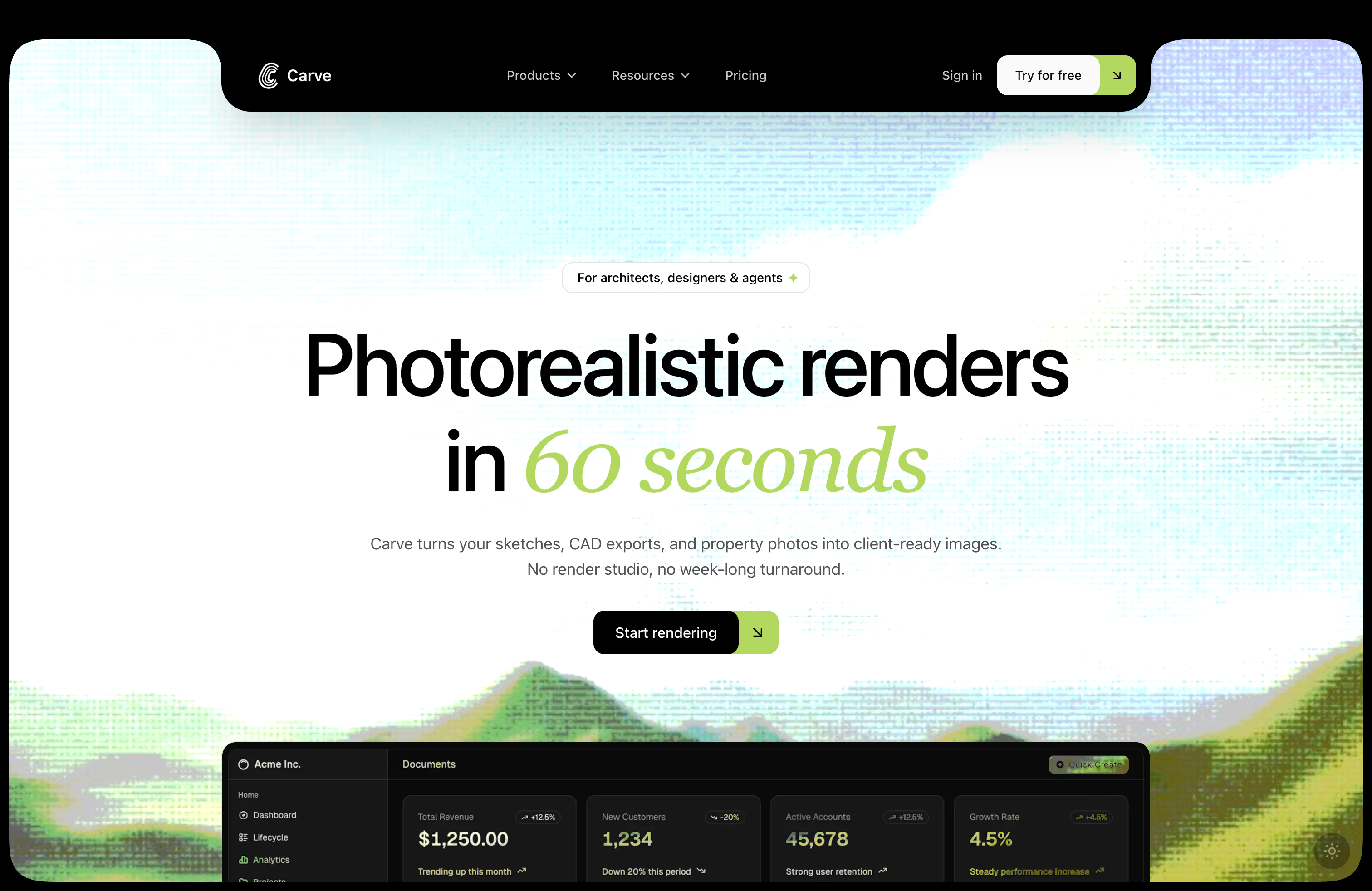 Carve - AI Renders for Architecture & Real Estate screenshot